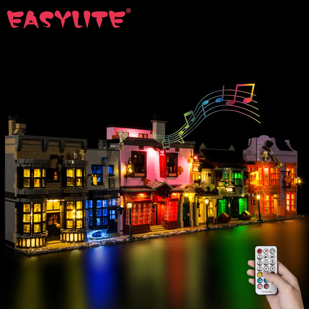 Easylite Moc Led Light Kit Per 75978 Diagon Alley Giocattoli Fai Da Te Set Solo Kit Di Illuminazione Non Includere Il Modello