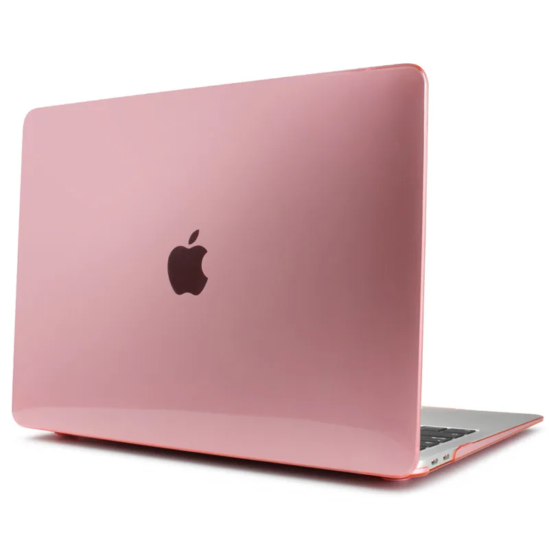 Для нового MacBook retina Pro Air 13 15 16 A2141 A2159 A1932 A1990 чехол с сенсорной панелью и клавиатурой прозрачный кристально матовый жесткий чехол - Цвет: Crystal pink