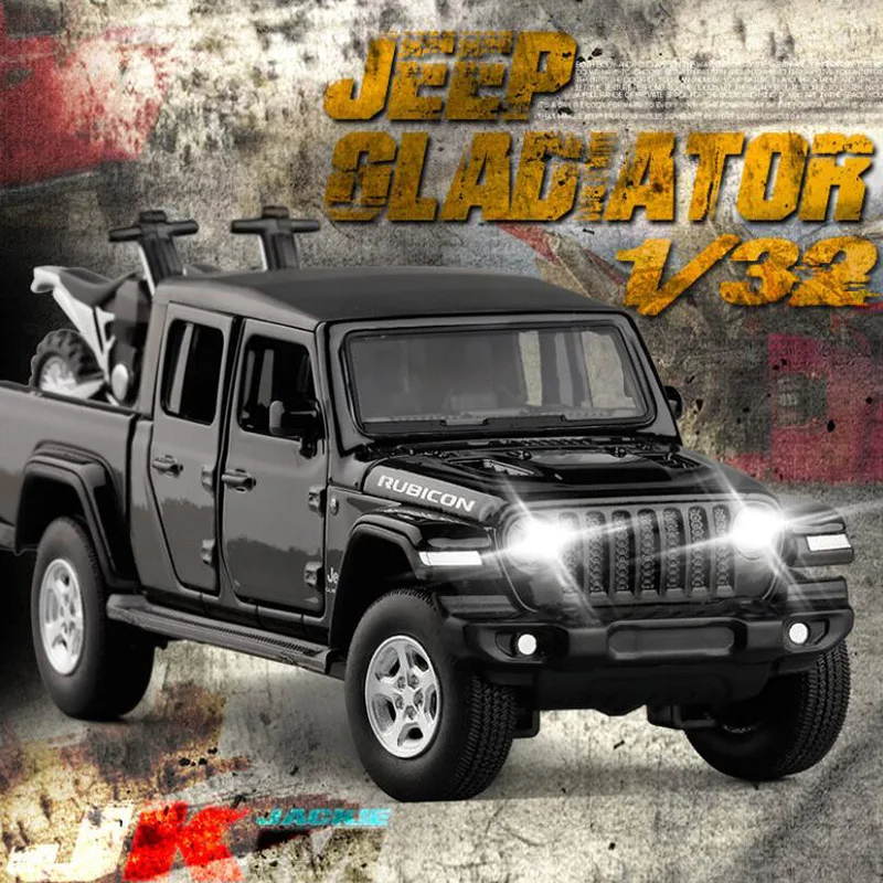 1/32 JEEP в гладиаторском стиле сплава литья под давлением модель автомобиля звук