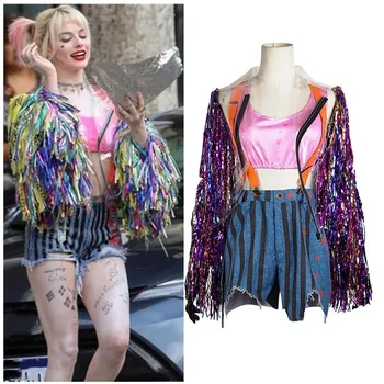 

Batman Birds Of Prey And The Fantabulous Emancipation Of One Quinn Costume Cosplay Coat Jacket Props Adult Women Outfit