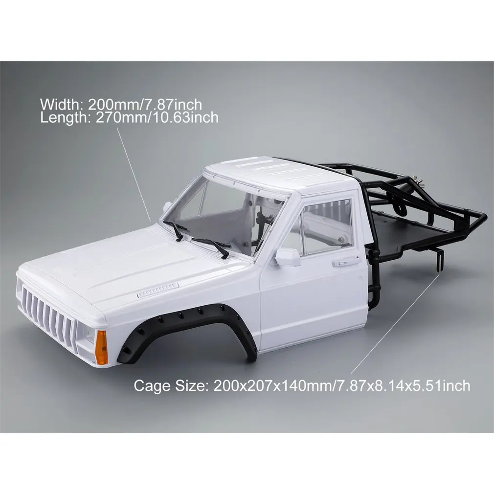 Радиоуправляемая машина Cherokee Body Cab& Back-Half Cage для 1/10 RC Crawler Traxxas TRX4 Axial SCX10 90046 Redcat GEN 8 Scout II