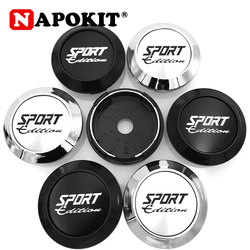 4PCS 64mm SPORT Rim Car Wheel Center Cap Dustproof CoverWheel Center