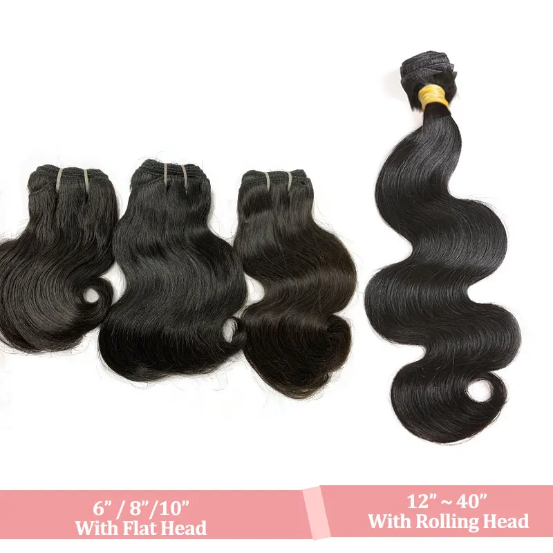 Ali Queen Hair Brazilian Body Wave Virgin Human Hair Weave Bundles Natural Color 8-30 Inches 3Pcs 100% Human Hair Extensions image 5