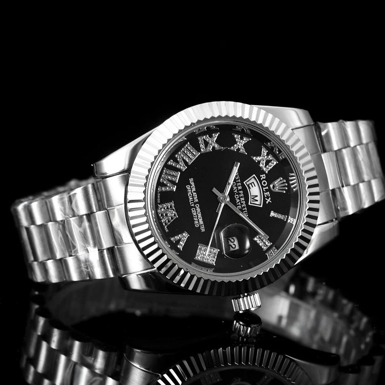 

2020 hot Selling Rolex- Day-Date- Deluxe Steel Band Men's Watch Fashion Casual Ladies Quartz Watch Gifts AAA7