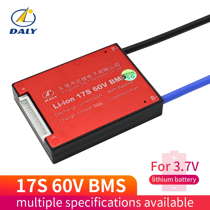 3,7 в Li-ion17S 60 25A 35A 45A 60A 18650 батарея PCM защиты доска BMS PCM с балансным lithiumli литий ионный батарея модуль