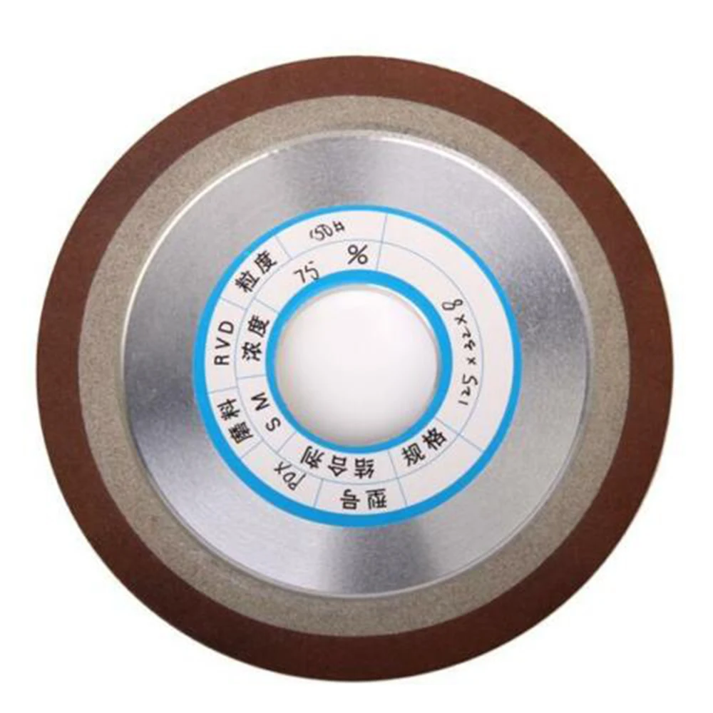 Diamond Grinding wheel Hard Steel 1-Tapered Polished Alloy 125mm Grit 180