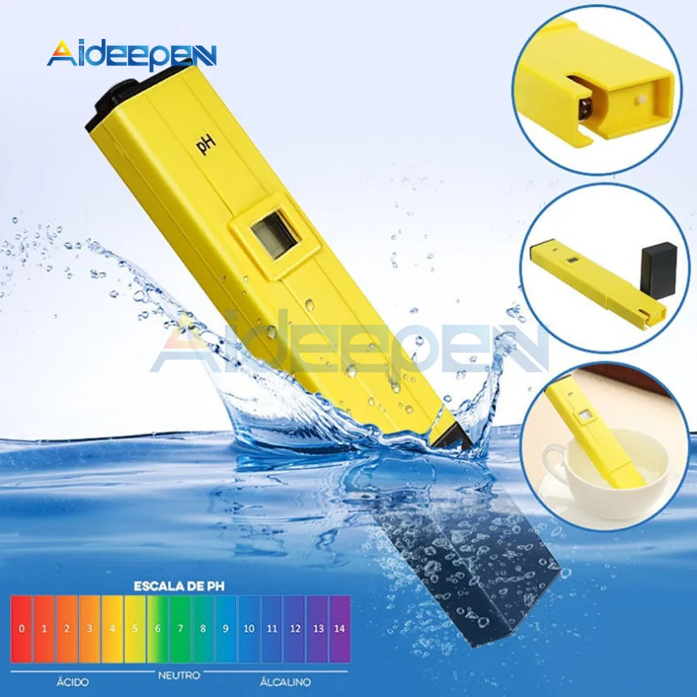 Цифровой измеритель PH 0,00-14,0 PH тестер+ TDS& EC TDS-3 термометр 0-9999us/см 0-9999ppm 0,1-80,0 градусов 3 в 1 монитор воды