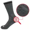 YUEDGE Men's Black White Grey Cotton Cushion Comfortable Crew Athletic Sports Training Workout Socks 5 Pairs ► Photo 2/5