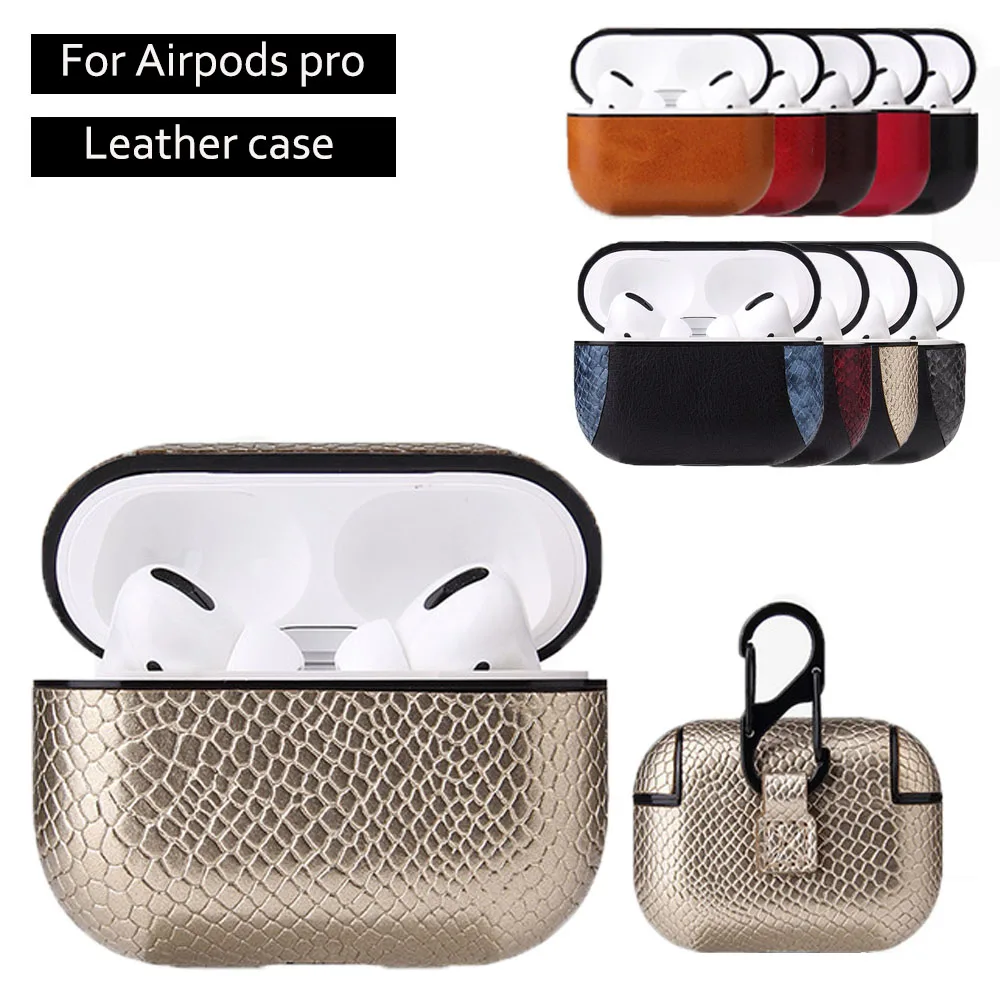 Для Air Pods Pro Чехол для зарядки для Airpods Pro Bluetooth беспроводная гарнитура бизнес из искусственной кожи Футляр для наушников Жесткий ПК