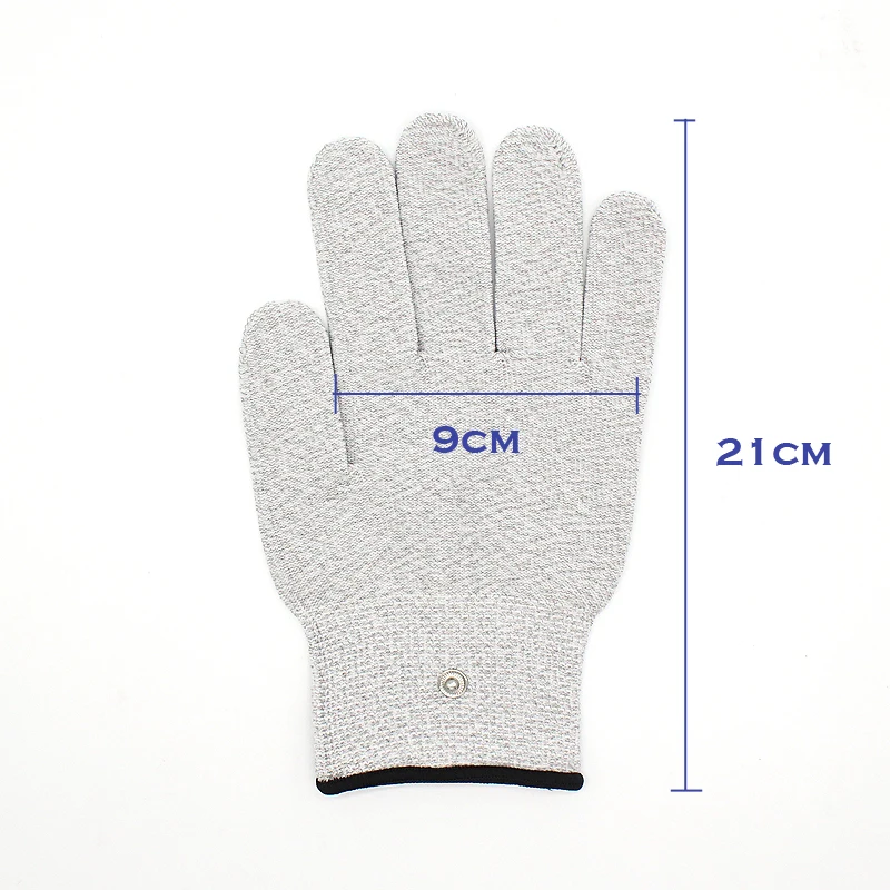 2 шт массажные перчатки с кабелем Magic импульсный проводящий материал для десятки