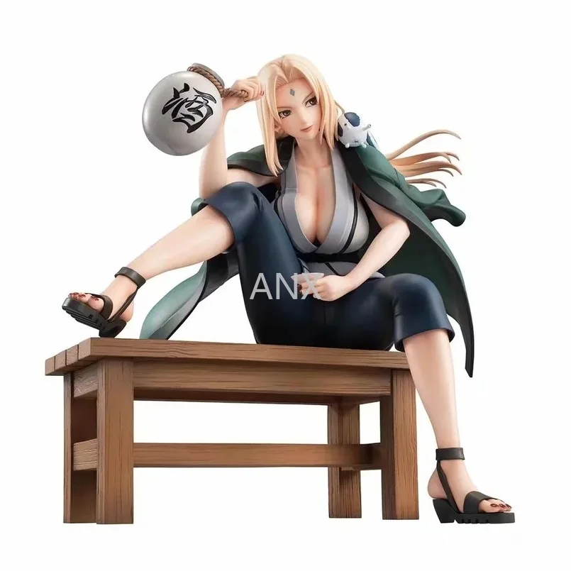 

16CM Tsunade Figurine Anime Naruto Figure GEM Drinking Tsunade PVC Action Figure Collection Model Toys Gifts for Children