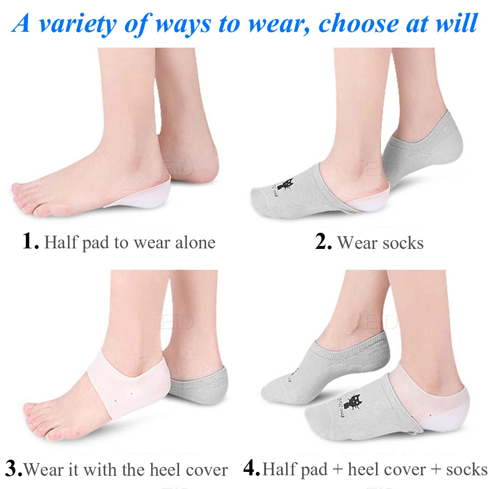 Shoe Insoles for Women Heel Insoles Sponge Shoes Pads with Heel Grips  Inserts,Heel Cushions,High Heel Inserts Great for Loose Shoes, Metatarsal  or Arch Pain,Feet Sore Relief (Black) : Amazon.in: Shoes & Handbags