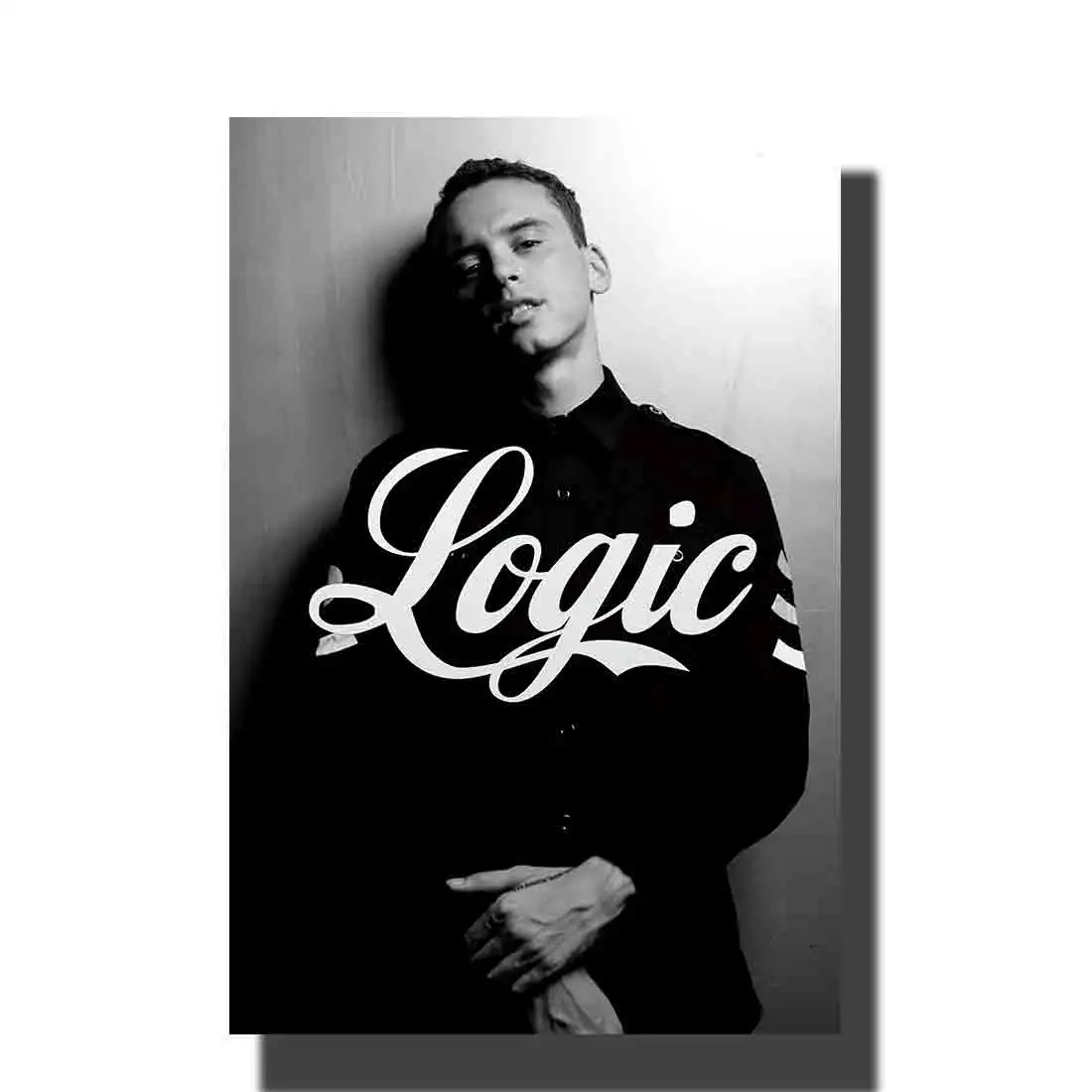

M344 Logic Hip Hop Hot Rap Music Band Star Rapper Fabric Poster 24x36 12x18inch wall Pictures decoration