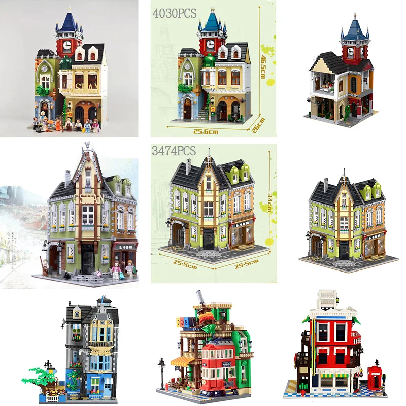 

10263 City Architecture Creators Expert Buildings Fire Department Compatible 36014 Street View House Building Blocks Bricks Toys