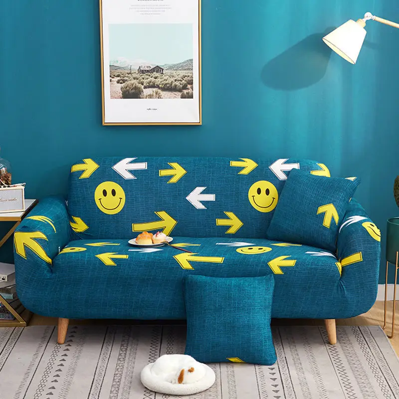 

Elastic printing sofa cover multicolor living room sofa chair home decoration 1/2/3/4 seat pet stretch polyester sofa cover