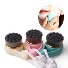 Мягкое волокно для лица Глубокая чистка кистей уход за порами массажер для лица мытье кисти инструменты для женщин леди красота уход за лицом