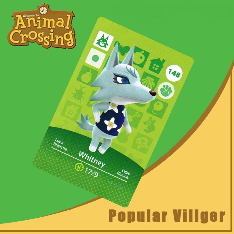 

148 Whitney Amiibo Card Animal Crossing Series Animal Crossing New Horizons Amiibo Card Work for Ns Switch Games Nfc Card