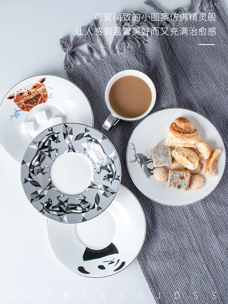 Creative Reflection Coffee Cup And Saucer Gold Sliver Mirror Cup