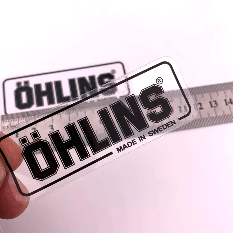 10 шт./лот мото наклейка аксессуар ПВХ ohlins подвеска модификация украшения мотоцикл водонепроницаемый наклейка 8 см x 3 см/шт