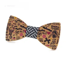 Детский деревянный галстук-бабочка с героями мультфильмов, Высококачественная детская одежда в английском стиле для детей, маленький галстук-бабочка, новинка, один размер, классические подарки