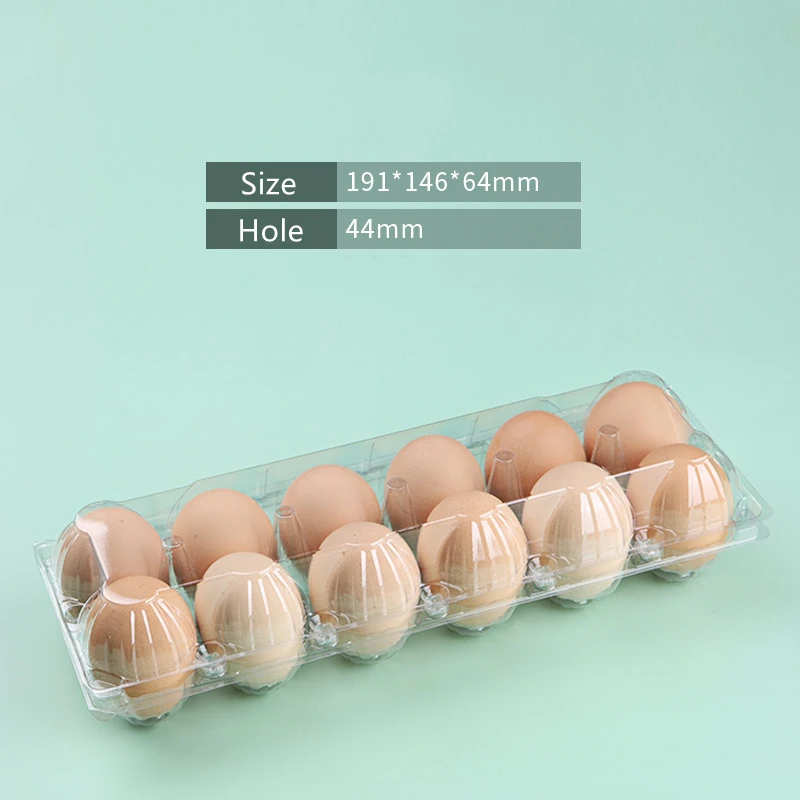 Blank Egg Cartons Bulk 5 Packs - Holds 12 Eggs 1 Dozen,  Reusable Plastic Egg Trays for Family Pasture Chicken Farm 6