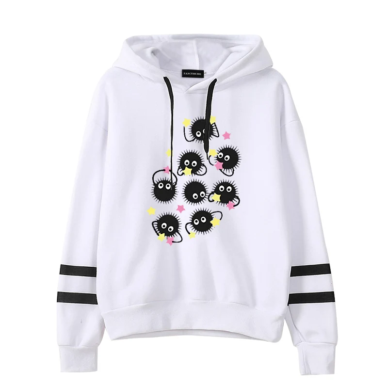 Ghibli Fairydust Kawaii Harajuku Толстовка для женщин милый забавный мультфильм аниме кофты 90s Графический Hoody Femal
