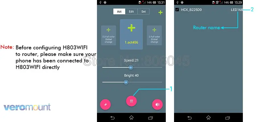 H803 Wi-Fi светодиодный пиксельный контроллер 2048 Пиксели Поддержка DMX пульт дистанционного управления Управление DC5-24V работать с TM1812 WS2811 WS2812 LDP6803 DMX512