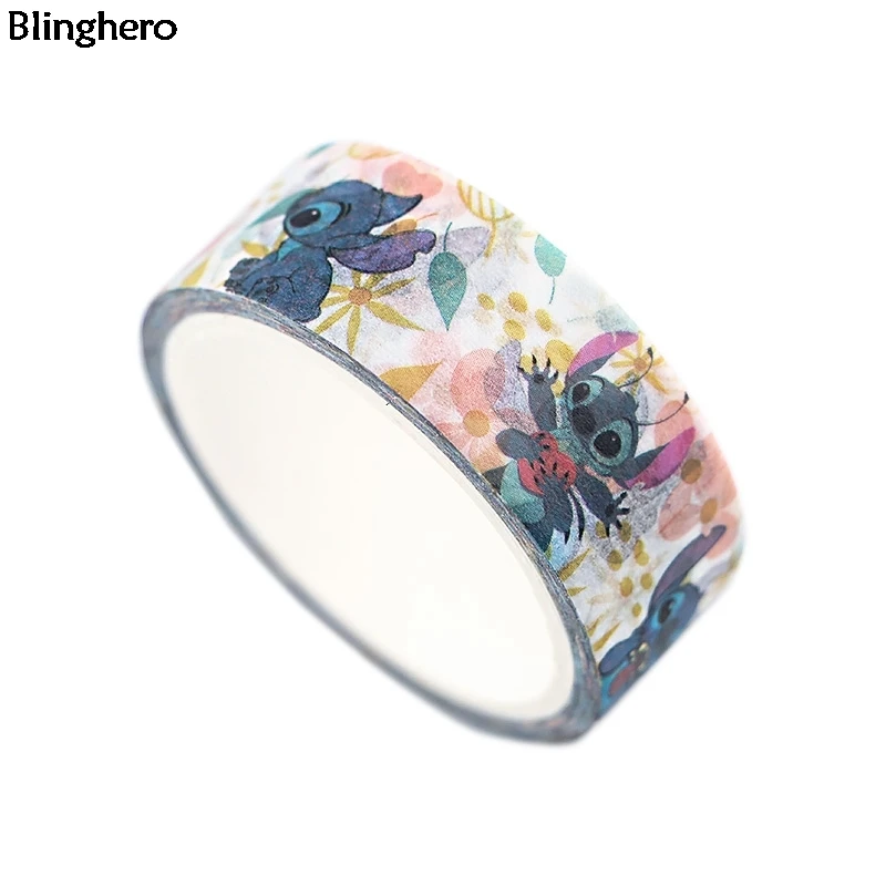 10 шт./компл. Blinghero с рисунком героев из мультфильмов, 15 мм X 5 м лента c животными стикеры васи лента клейкая лента вручную учетной записи ленты подарок для детей BH0143