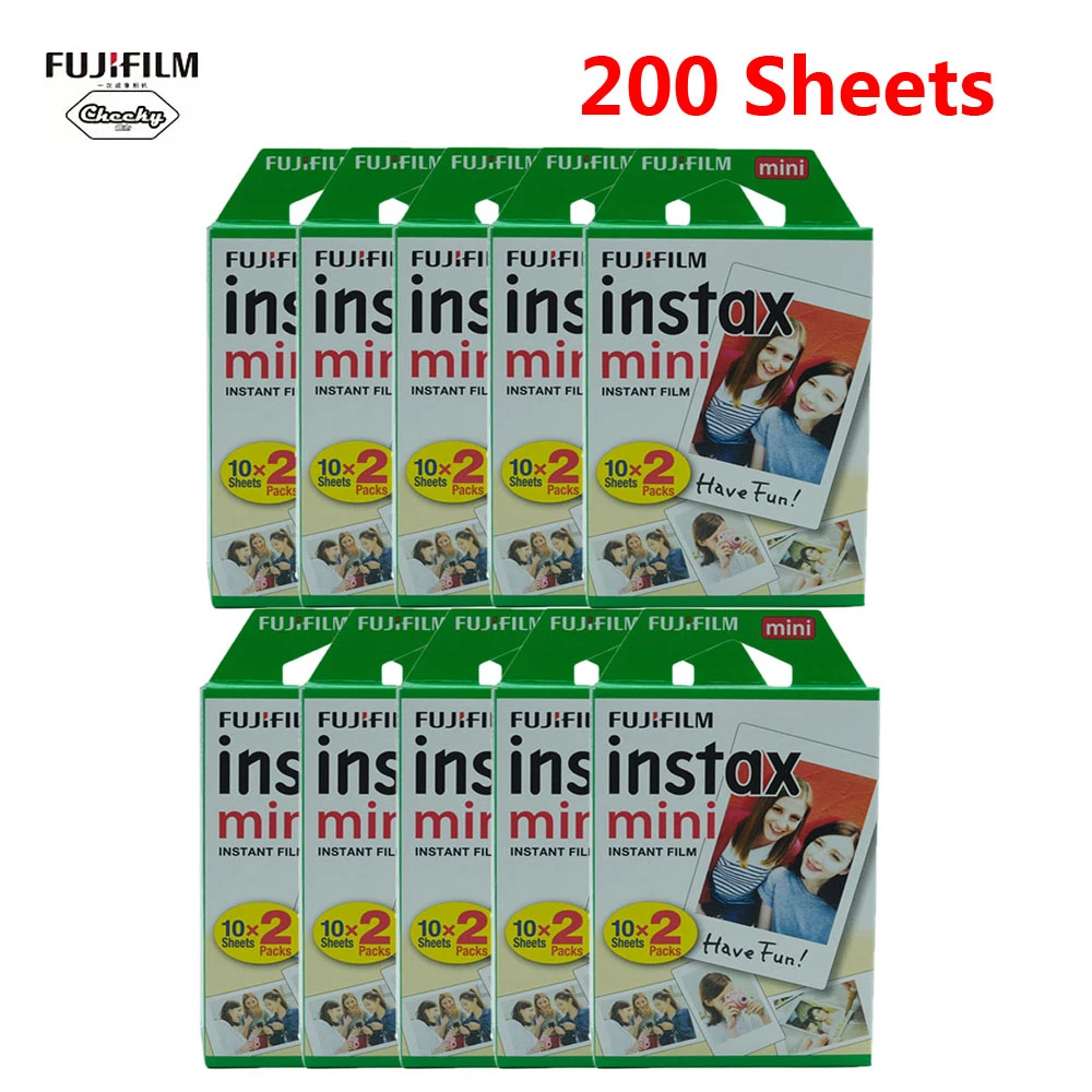 10 0 Sheets Fujifilm Instax Mini 9 Film White Photo Paper For Polaroid Camera Film Mini 8 9 11 7s 70 90 25 55 Sp 2 Instant Cam Film Aliexpress