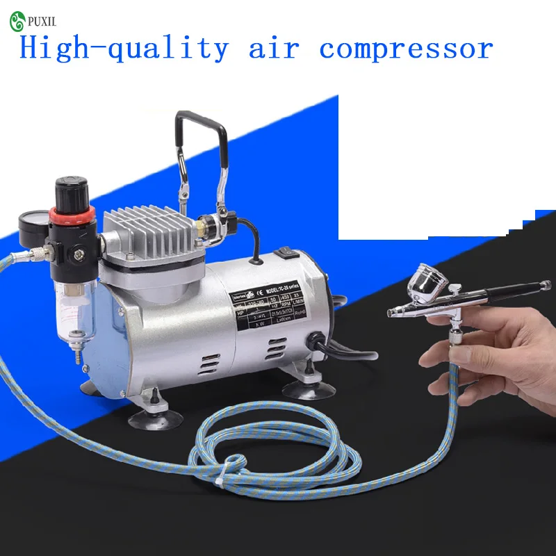 Master Airbrush TC-20 1/5HP Portable Air Compressor for Airbrushes 1/8  Fittings