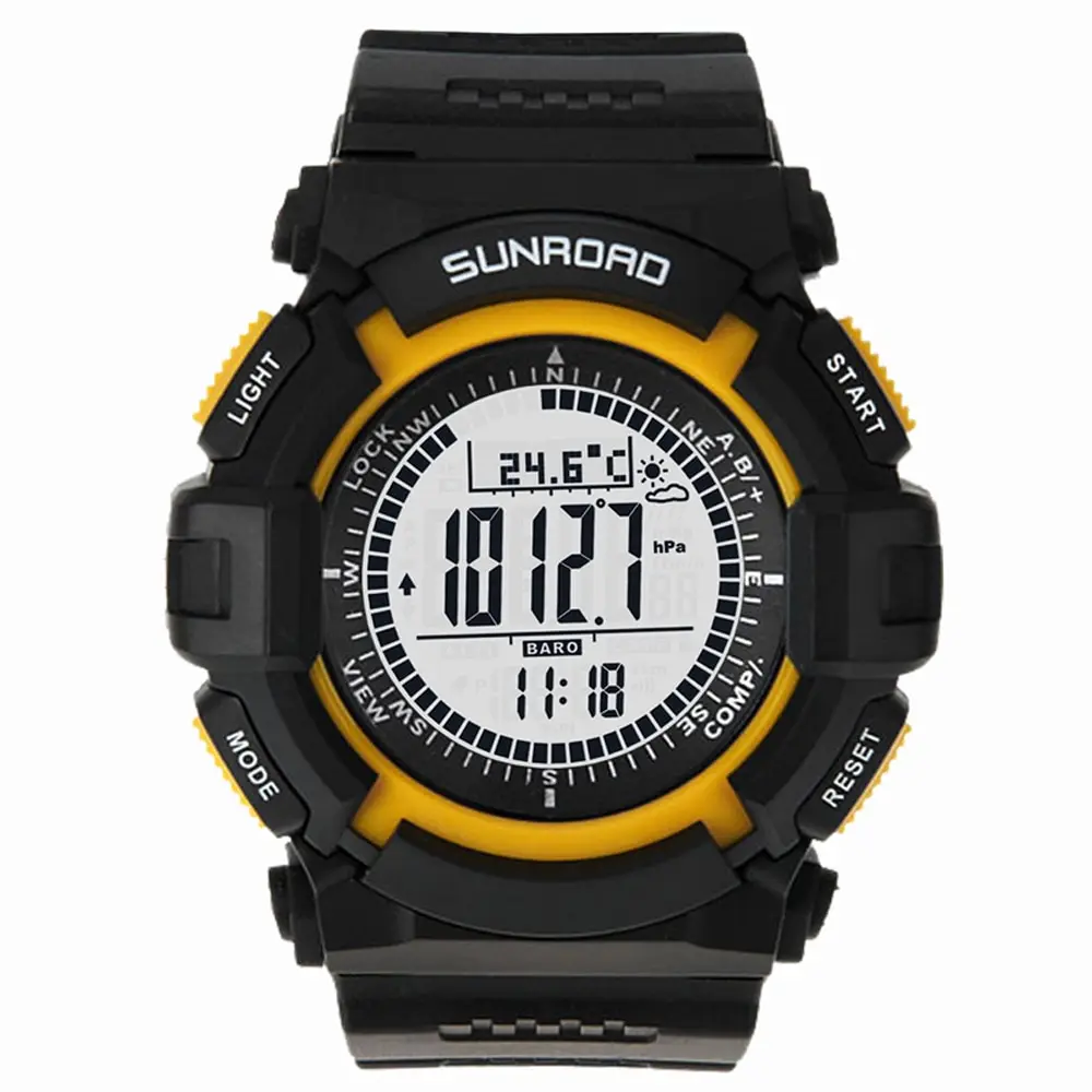 

Sunroad FR820A 3ATM Waterproof Altimeter Compass Stopwatch Fishing Barometer Pedometer Outdoor Sports Watch Fishing Tools