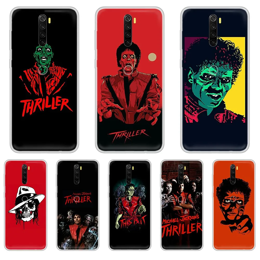 Триллер Майкл Джексон MJ 3D задняя крышка hoesjes Прозрачный чехол для телефона XIAOMI Redmi