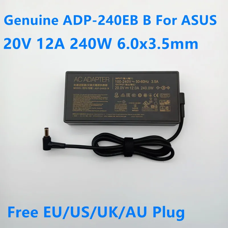 Зарядное устройство для ноутбука ASUS ROG 15 GX550LXS RTX2080 G733QS UX582LR ADP-240EB B 20 в 12A 240 Вт |