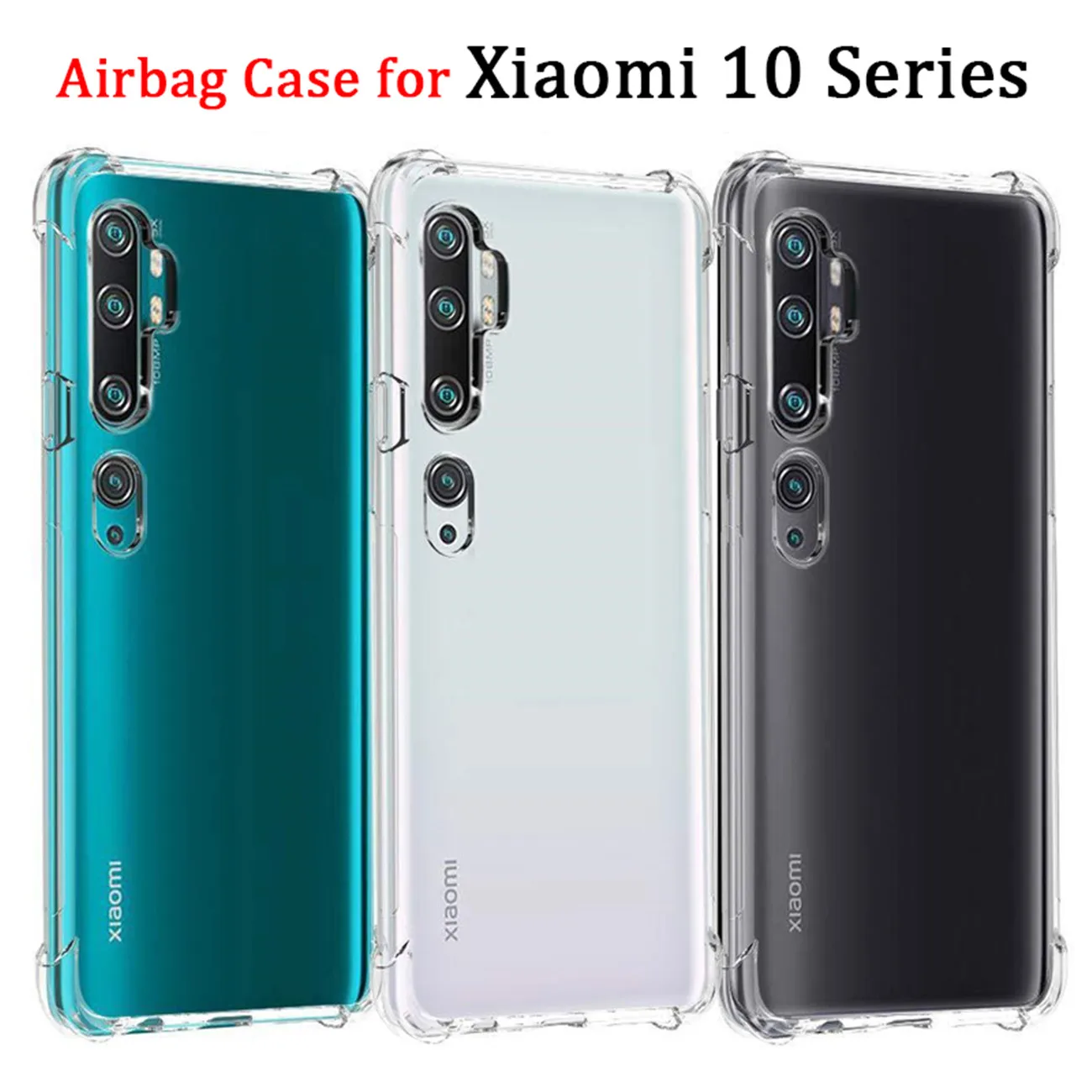 

Airbag Armor case for Xiaomi Mi10 Pro Anti-Fall Case Redmi Note10 Pro Xaomi Mi 10Pro Soft Clear Case Cover Xiomi 10 Note10 Mi-10
