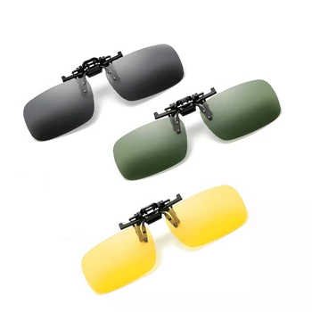 

2020 New Car Driver Goggles UV400 Anti-UVA Polarized Sun Glasses Mens Womens Fishing glasses Clip Day/Night Vision Glasses