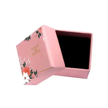 

Squre Earrings Necklace Bracelet Jewelry Box Pink Exquisite Jewelry Gift Packaging Box
