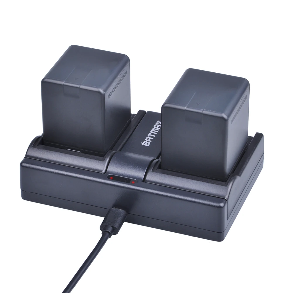 2Pc VW-VBN26 2500mAh Battery + Dual Charger for Panasonic HC-X800 HC-X900 VW-VBN390 VBN130 HC-X910 | Электроника