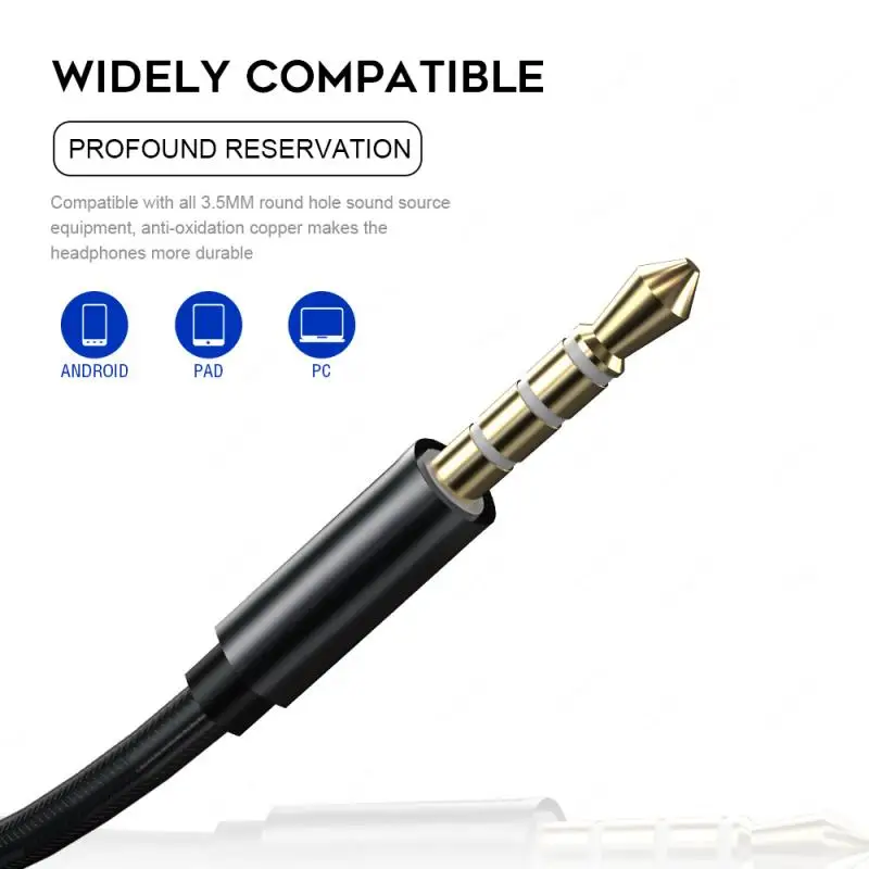 Проводная гарнитура с микрофоном Hi Fi стерео 2 динамика музыкальные наушники