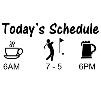 

16*7.7cm COFFEE GOLF CLUB DRAFT BEER VINYL DECAL STICKER Funny Car Window Bumper Novelty JDM Drift Vinyl Decal Sticker