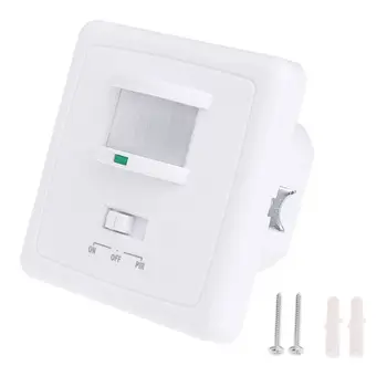 

220-240V AC Wall Mounted 9m Automatic PIR Infrared LED Motion Sensor Switch 50Hz 24BA