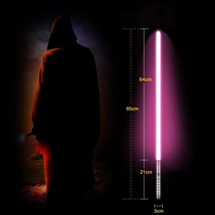 Lightsaber Toy Metal Handle Sabre Laser Luminous Yoy  LED Flashing Lightstick Glow In The Dark Rechargeable Sound  Handle Sword
