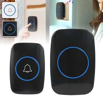 

Wireless Smart Door Bell AC 110-220V Waterproof 300m Range US EU Plug Home Intelligent Doorbell Door Ring (no Battery)