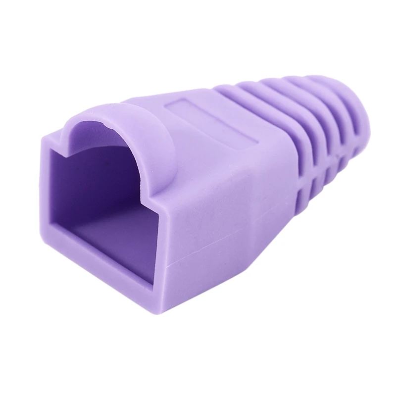 10 шт. металлический Экранированный 8P8C RJ45 разъем конец сетевые разъемы w сапоги крышка