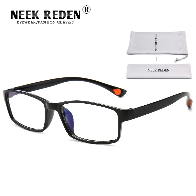 

Ultralight Computer Glasses Frames Anti Blue Rays Reading Eyeglasses Women Man Rectangular Presbyopia Eyewear For Sight Diopter