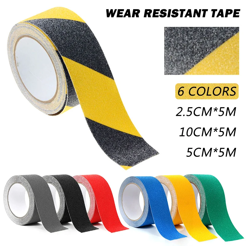 5M PVC Glowing Anti Skid Non-Slip Safety Tape Self Adhesive Tread Stair Floor 