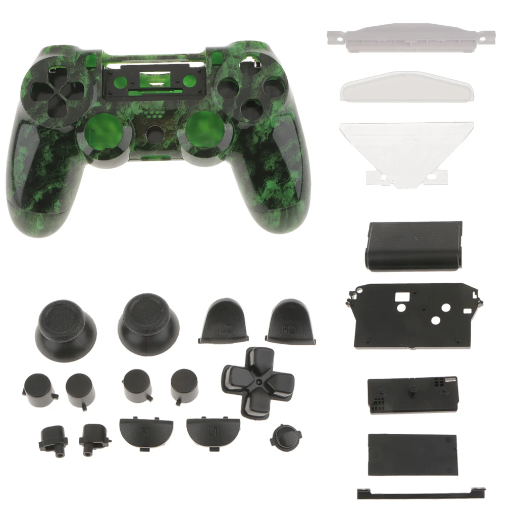 Custom Shell Hydro Dipped Mod Buttons Mod Kit for PS4 Wireless Controller