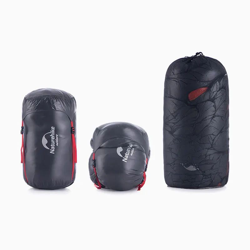 Naturehike вниз спальный мешок открытый утолщение теплый кемпинг одноместный спальный мешок для взрослых свет Мумия спальный мешок NH19YD001