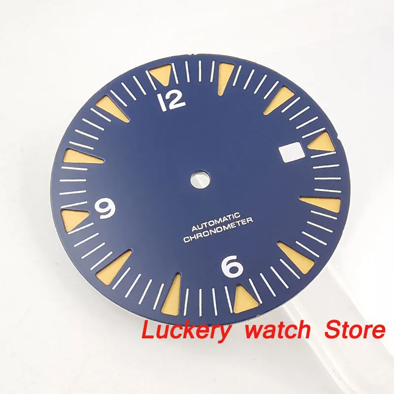 31 мм синий циферблат подходит для Miyota 8215 Mingzhu DG2813 ETA2824 2836 movement BP23|Ремонтные