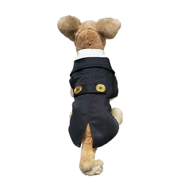 FODOG одежда для домашних кошек пальто собаки щенка Костюм Джентльмена рубашка в
