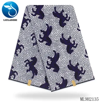 

LIULANZHI Prints Real Ankara Prints Wax Fabrics Tissu Cotton for Sewing Dress 2019 Wax Fabric 100% Cotton ML9H2131-42